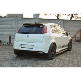 Накладки сплиттеры боковые на задний бампер на Fiat Grande Punto Abarth